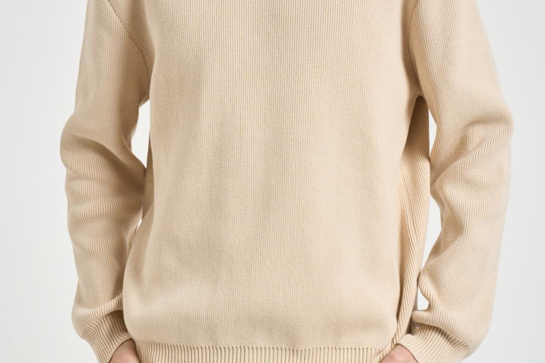 Maglia uomo girocollo avorio GMP00841 P00197255550 GOLDEN GOOSE 