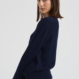 Maglia donna girocollo Mable blu notte 2022117 NAVY LISA YANG 