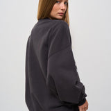 Felpa donna girocollo Miles nera 100025 009 ANINE BING 