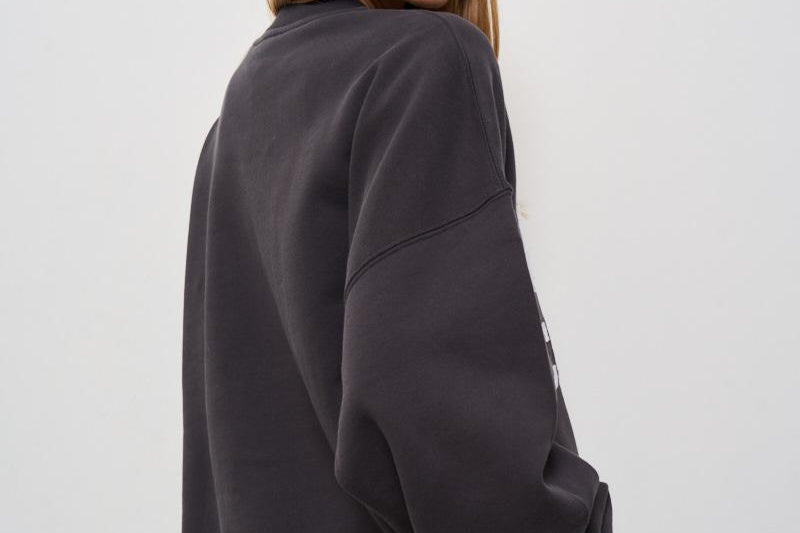 Felpa donna girocollo Miles nera 100025 009 ANINE BING 