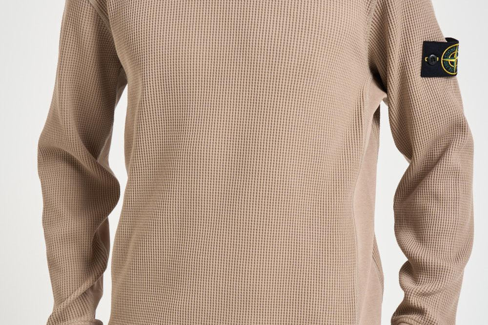 Felpa girocollo nido dape beige 6100056 S0044V009A STONE ISLAND 