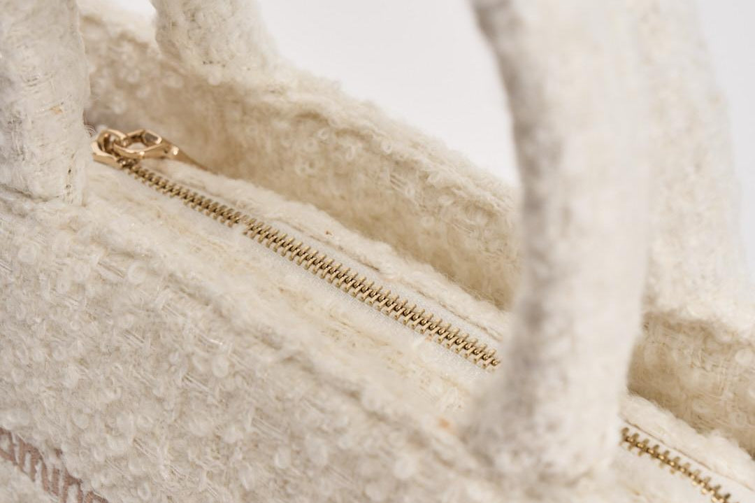 Borsa donna Colette Tweed panna COLETTETWD 10 MC2 SAINT BARTH 