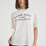 T-shirt donna bianca 11518 IVY1 ANINE BING 