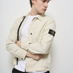 Camicia uomo panna con zip 1200032 S00WNV0195 STONE ISLAND 