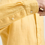 Camicia uomo in lino gialla 710966294 515 RALPH LAUREN 