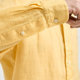 Camicia uomo in lino gialla 710966294 515 RALPH LAUREN 