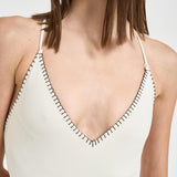 Costume donna intero charm ring bianco R46XI SHELLWHITER46 MANEBI' 