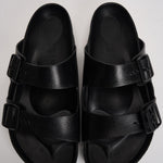 Sandalo uomo Arizona gomma nero 129421 BLACK BIRKENSTOCK 