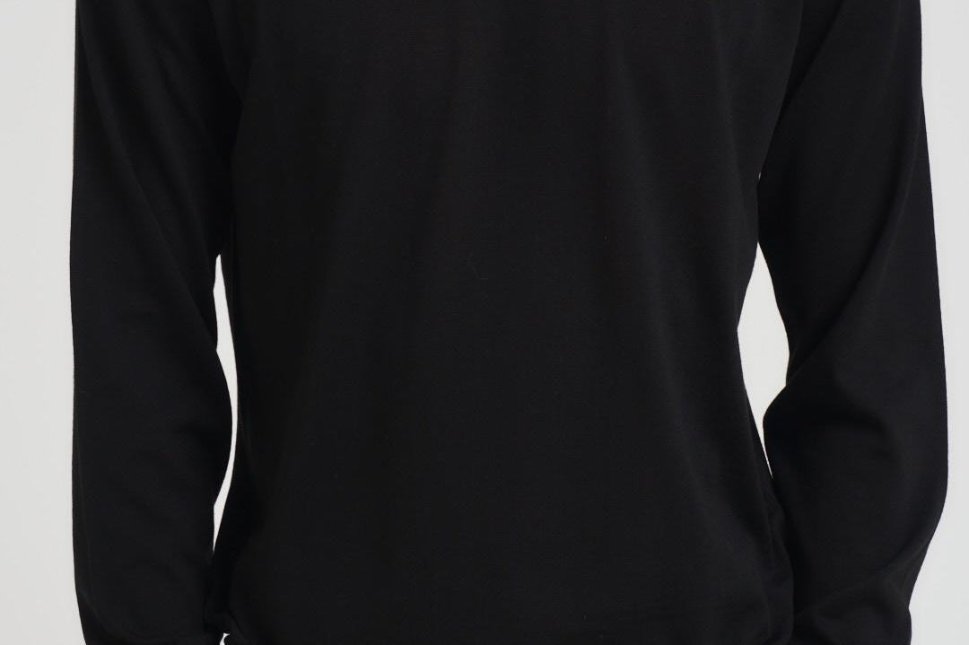 Maglia uomo girocollo nera GC1ML RM16R990 FILIPPO DE LAURENTIS 