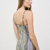 Abito donna lungo a righe multicolor DS25SG1S BR002HSM9KS MISSONI 