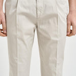 Pantalone uomo gamba dritta panna ARECHI 108104 SANTANIELLO 