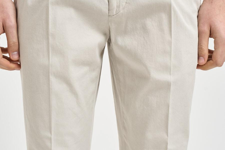Pantalone uomo gamba dritta panna ARECHI 108104 SANTANIELLO 