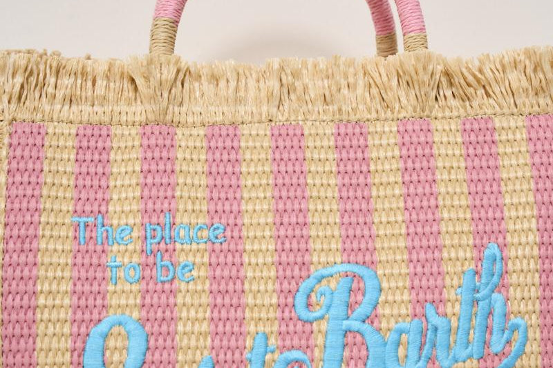 Borsa donna Colette in rafia a righe COLETTESTR 00188H MC2 SAINT BARTH 