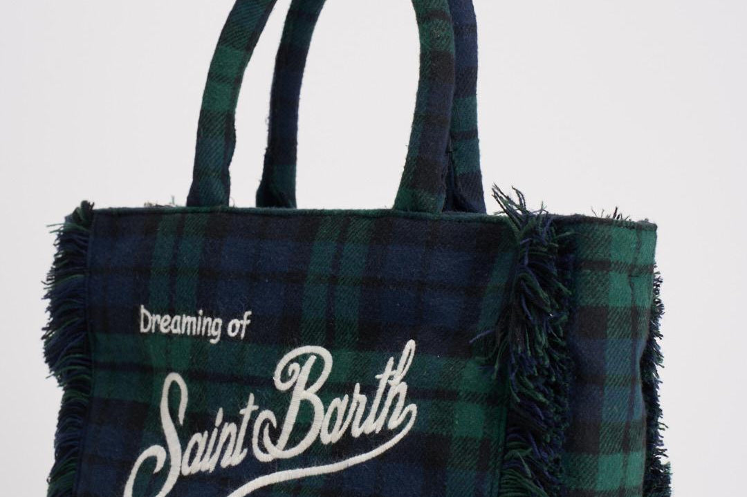 Borsa donna Colette tartan verde COLETTEWL TART5161 MC2 SAINT BARTH 