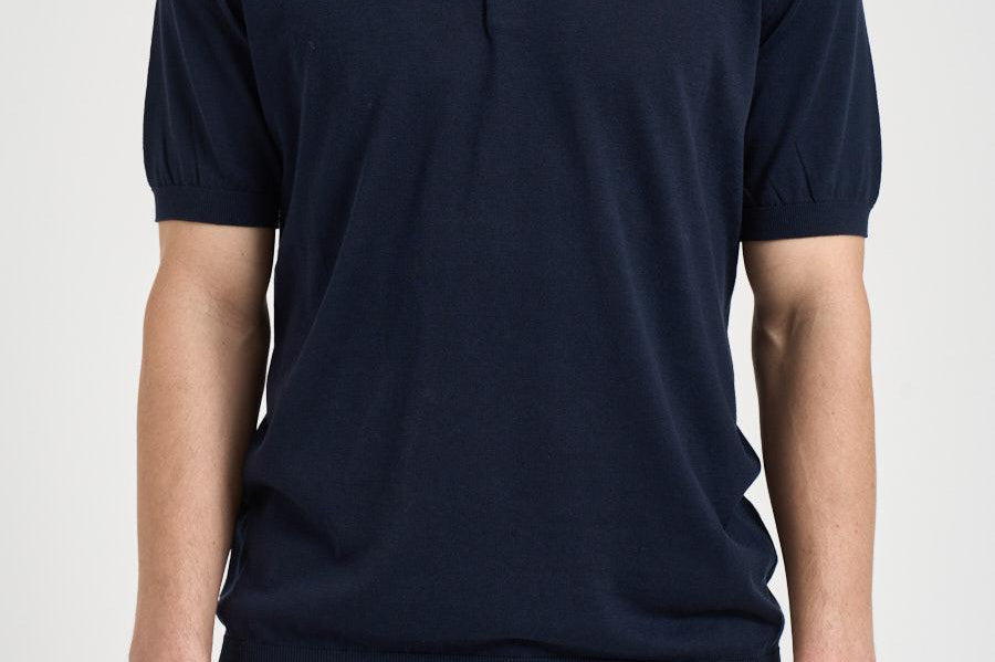 Polo uomo in maglia blu navy 300426 38 KANGRA 