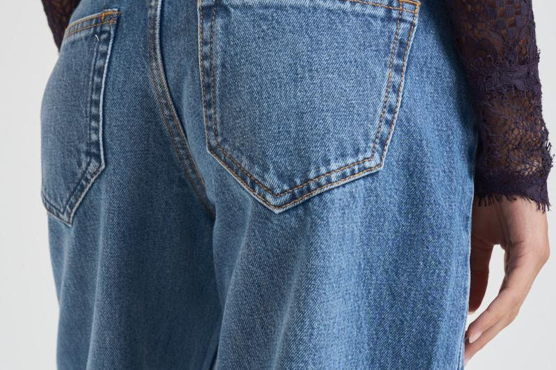 Jeans donna Lemony in denim PA0052FA B1H06I30BU ISABEL MARANT 