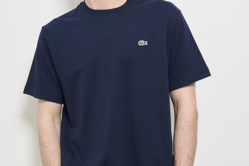 T-shirt uomo girocollo blu TH7318 166 LACOSTE 