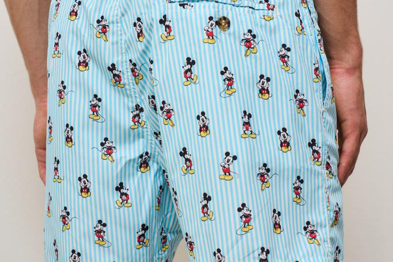 Costume uomo Mckey a righe celeste MICKEYSTRIPES S31 MC2 SAINT BARTH 