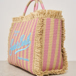 Borsa donna Colette in rafia a righe COLETTESTR 00188H MC2 SAINT BARTH 