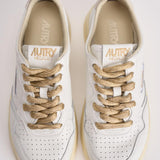 Sneakers donna Medalist Low panna e oro AULW SW01 AUTRY 