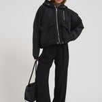 Giacca con cappuccio donna GONY BLACK IRO 