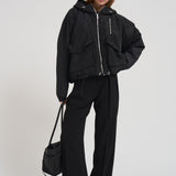 Giacca con cappuccio donna GONY BLACK IRO 