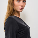 T-shirt donna girocollo nera 25709 10 RRD 