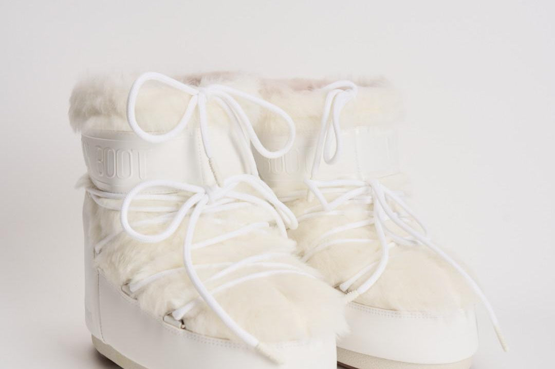 Stivale donna Low Faux Fur bianco 1409390 A002WHITE MOON BOOT 
