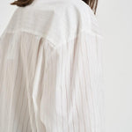 Camicia donna a  righe bianca BLUM PORCELAIN IRO 