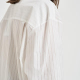 Camicia donna a  righe bianca BLUM PORCELAIN IRO 