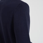 Maglia uomo girocollo con ricamo blu BOMBARDLT 61EMB MC2 SAINT BARTH 