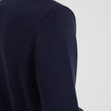 Maglia uomo girocollo con ricamo blu BOMBARDLT 61EMB MC2 SAINT BARTH 