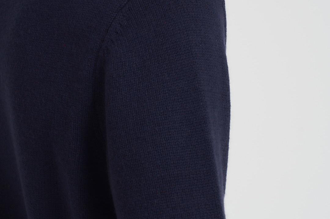 Maglia uomo girocollo con ricamo blu BOMBARDLT 61EMB MC2 SAINT BARTH 