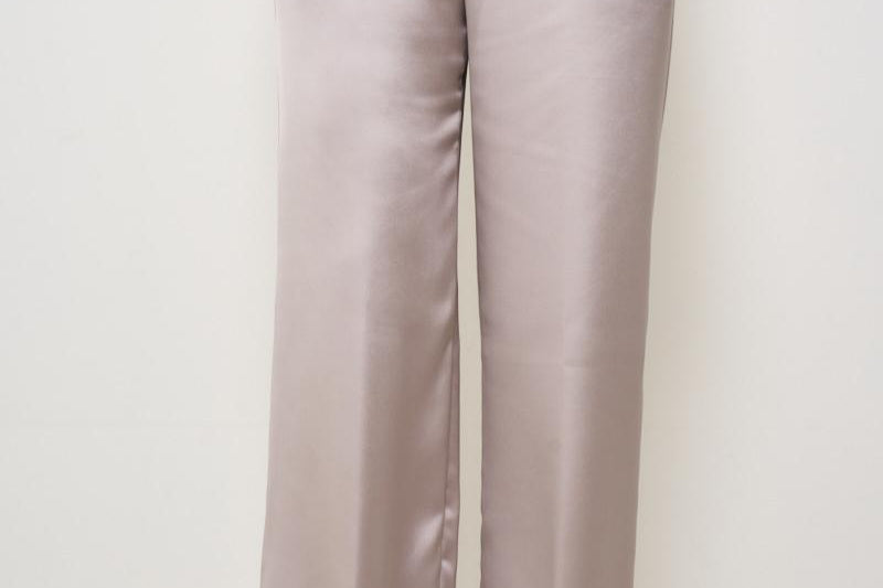Pantaloni donna satinati rosa PT000008D 1985 HERNO 