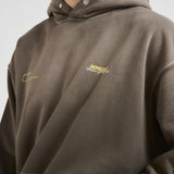 Felpa uomo con cappuccio grigio MLM4270 WASHED OLIVE REPRESENT 