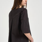 Blusa donna girocollo marrone F6SK06 W18 LIVIANA CONTI 