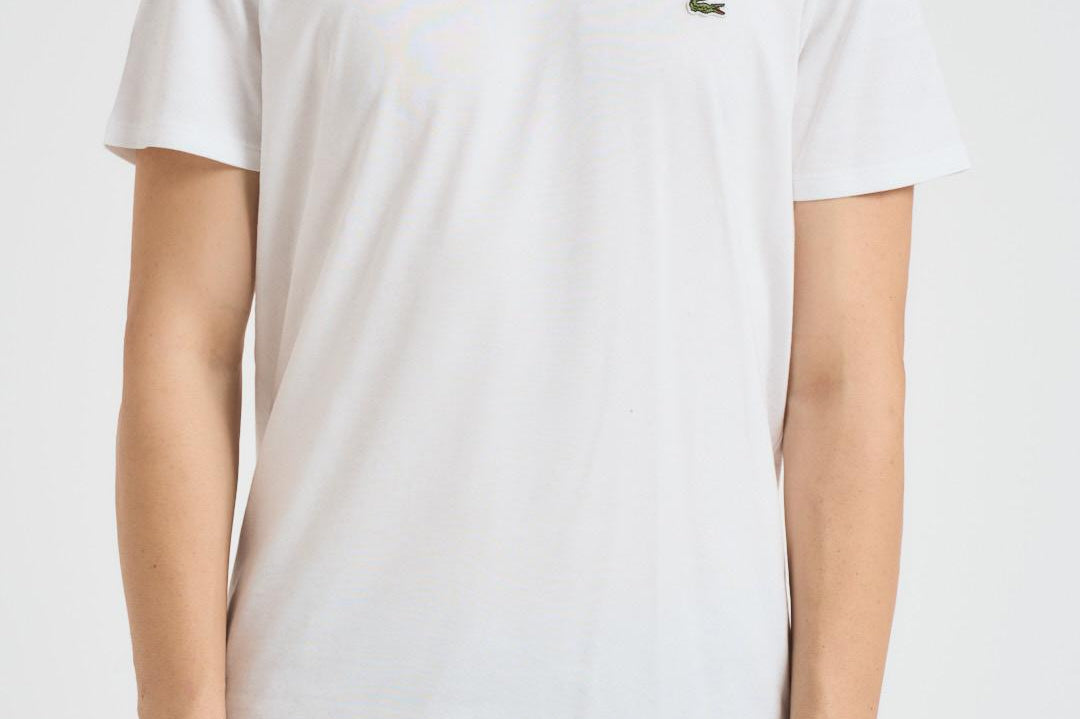 T-shirt uomo girocollo bianco TH6709 001 LACOSTE 