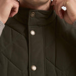 Gilet uomo trapuntato Lowerdale verde oliva MGI0298 OL91 BARBOUR 