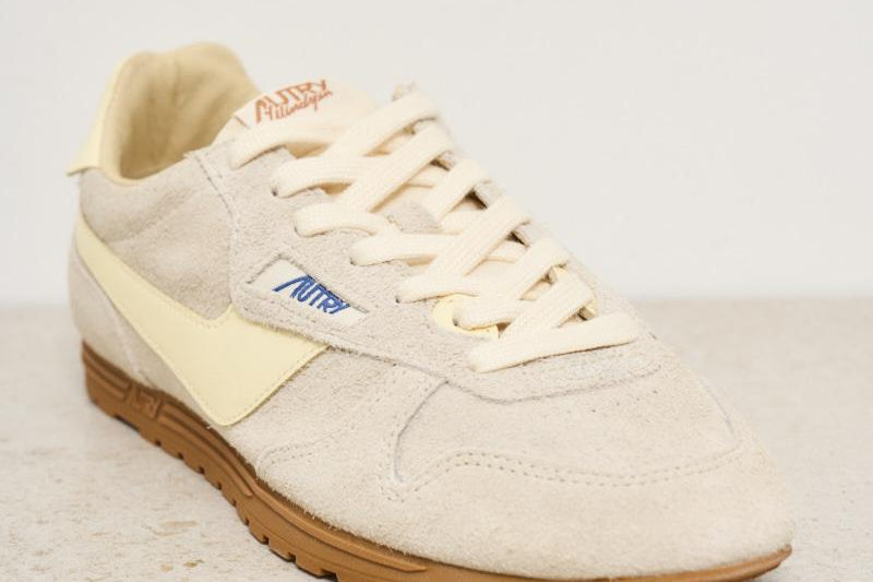 Sneakers donna Windspin in suede panna SLWU B01 AUTRY 