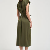 Abito donna chemisier verde militare 31325 0328LAUREL GREEN FILIPPA K 