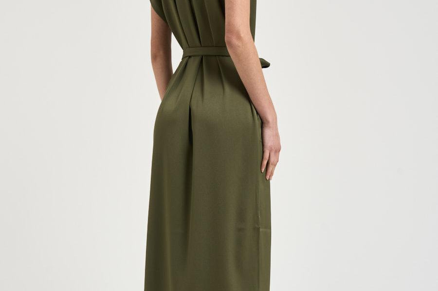 Abito donna chemisier verde militare 31325 0328LAUREL GREEN FILIPPA K 