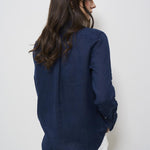 Camicia donna in lino blu 211970730 002 RALPH LAUREN 