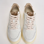 Sneakers Medalist Low donna bianche e animalier AULW HJ02 AUTRY 