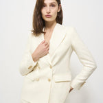 Giacca donna doppiopetto panna 2156 542501 L.B.M. 