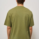 T-shirt uomo girocollo verde AMU037CL03 C0112 AMISH 