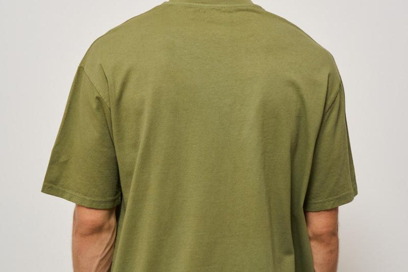 T-shirt uomo girocollo verde AMU037CL03 C0112 AMISH 