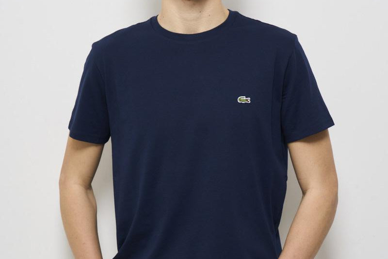 T-shirt uomo girocollo blu TH6709 166 LACOSTE 