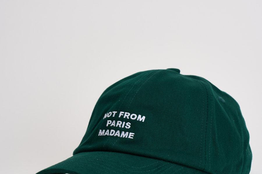 Cappellino uomo verde con ricamo CP151 CO138DGN DROLE DE MONSIEUR 