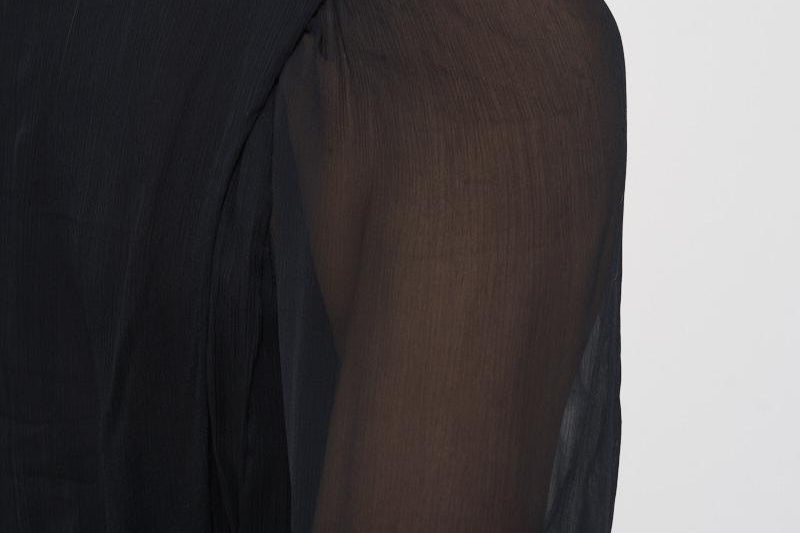 Abito donna lungo nero Amara RO0668FA C1J07E01BK MARANT ETOILE 