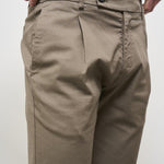 Pantalone uomo con pinces tortora XRETRO OL0629480 BERWICH 